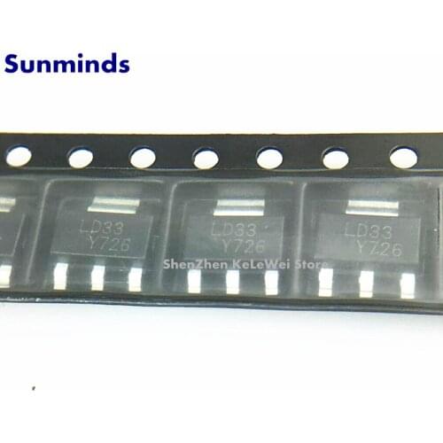 20pcs LD33 LD1117S33TR LD1117S33 LD33C 1117-33 1117-3.3