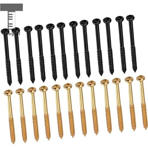 24 Pcs Guitar Pickup Screw Humbucker Pickup Screws for PB Pickup Parts