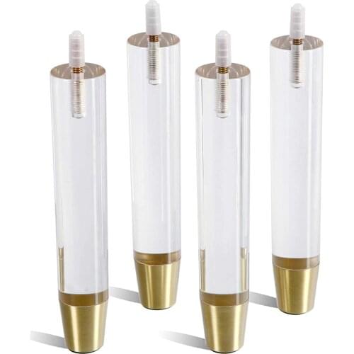 4pcs/lot Acrylic Sofa Desk Legs Fake Crystal Transparent Acrylic Table Furniture Sofa Legs Home Decoration Accessories