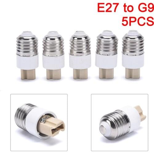 5PCS E27 To G9 adapter Conversion Socket Fireproof Material G9 Socket Adapter