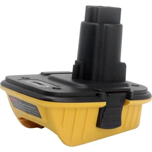 DCA1820 Battery Converter Adapter with USB Port for DEWALT 18V to 20V DCB205 DCB206 DCB204 DCB203 DCB606 DCB609