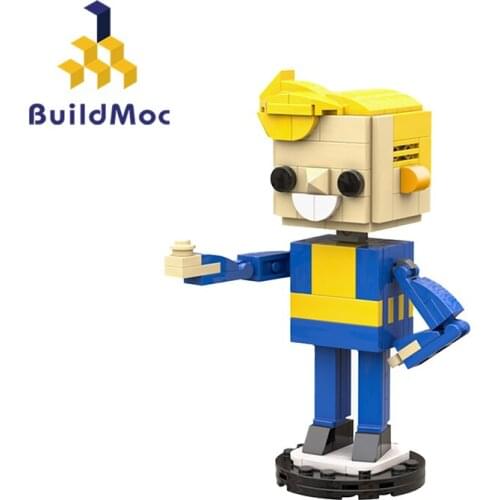 Buildmoc Game Vault Boy Figures 140PCS Bricks MOC Model Building Blocks Toys for Children DIY Toy Kids Gifts