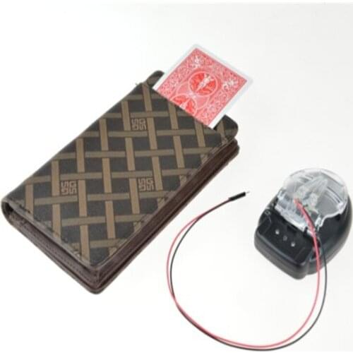 Electronic Wallet Card Exchanger Magic Tricks Card Appearing Magia Mentalism Illusion Gimmick Props Accessories Magicians