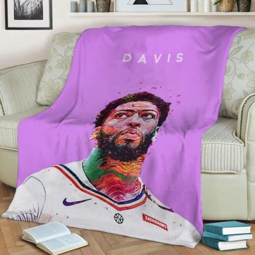 Anthony Davis 3D Print Plush Blanket Throw On Sofa Home Decor Soft Warmth Washable Nap Blanket Dropshipping