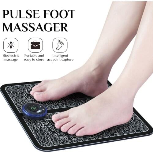 Pulse Electric Leg Foot Massager Pedicure Machine Foot Pad Smart Acupuncture Foot Massage Home Vibration Foot Pad