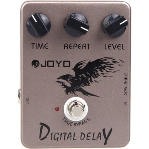JOYO JF-08 Digital Delay Guitar Effect Pedal Time Delay Repeat Level Adjustment Analog Delay Metal Effects Electric Guitar Parts
