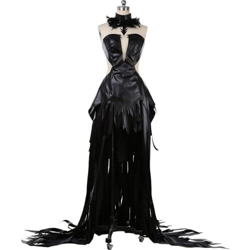 Anime Puella Magi Madoka Magica Akemi Homura Demonfire Cosplay Costume Lolita Black Dress Halloween Party Free Shipping B