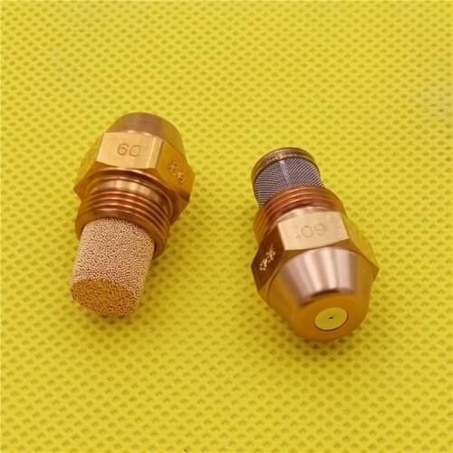Brass waste oil burner nozzle 60degree danfoss fuel nozzle copper particles filter stainless steel filter boiler combustion