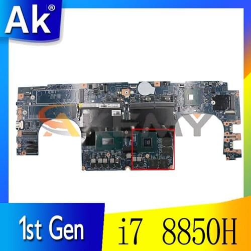 For X1 Extreme 1st Gen laptop motherboard 17870-1 448.0DY05.0011 CPU i7 8850H GPU GTX1050TI FRU 01YU951 01YU959 Mainboard