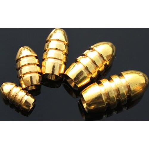 MNFT 1 Pack BRASS BULLET SINKERS For Texas Rig Fishing Bullet Shape Copper Soft Lure Bait Weight Sinkers 1.8g 3.5g 5g 7g 10g