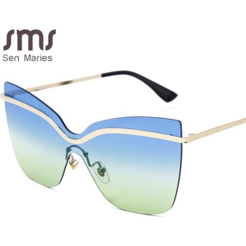 2020 Fashion Square Sun Glasses Women Big Frames Cat Eye Sunglasses For Female Sunglasses Men Ladies Vintage Sun Glasses UV400