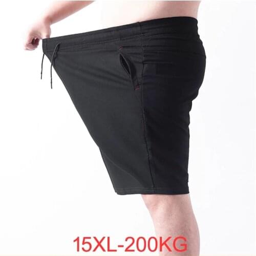 Mens plus size shorts plus size 14XL 15XL waist 183cm summer large elastic large size 70 200KG