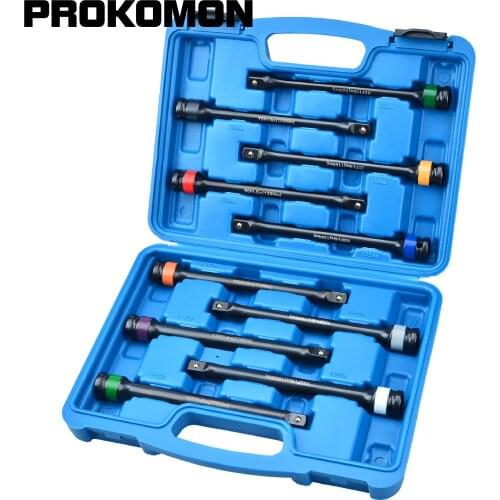 TORQUE EXTENSION BAR TOOL SET 1/2" DR DRIVE TORQ TORK STICK COLOR AND LETTER 10PCS