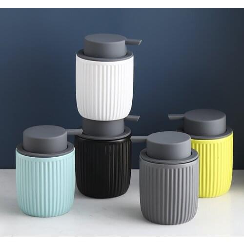 New Arrival Bathroom Accessories Ceramic Hand Sanitizer Bottles Shampoo Bottle distributeur de savon мыло для рук