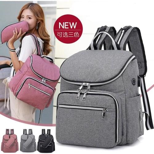 New Multifunction3 Piece Set Large Capacity Materni Mummy Bag Fashion Double Shoulder Bag Go Out Mother Bag Baby Stroller Bag