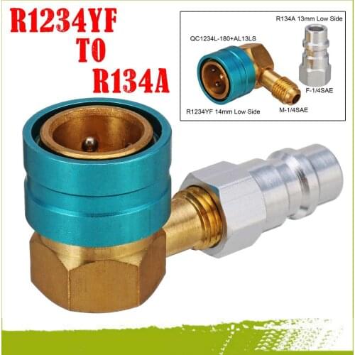 New R1234YF to R134a Low Side Quick Coupler Coupler Adapters Car Air-conditioning Fitting