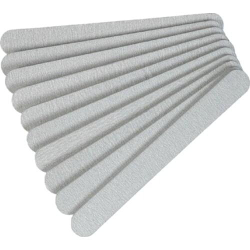100pcs 100/180 Grit Nail Files Buffer Buffing Thickened Crescent Slim Sandpaper Manicure tool