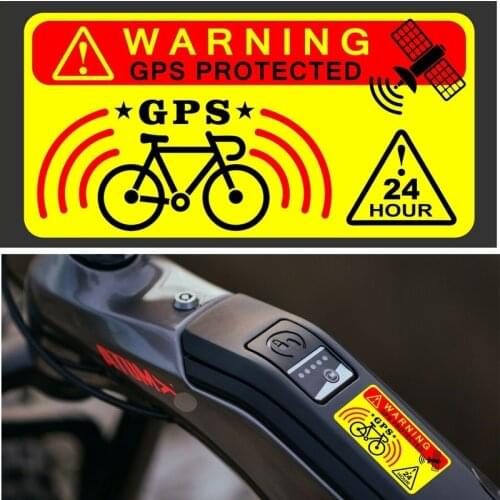 30mm*60mm 3PCs GPS Tracking Warning Stickers Sign Bicycle Bike Theft Prevention Security
