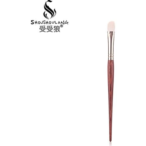 Shoushoulang Professional Handmade Make Up Brush Angled Eye Shadow Brush HZ1008 Soft Saikoho Goat Hair Makeup Brushes