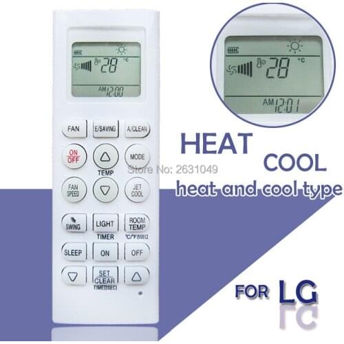 Heat function air-conditioner remote AKB73315601 For LG air conditioner Remote control heat and cool type