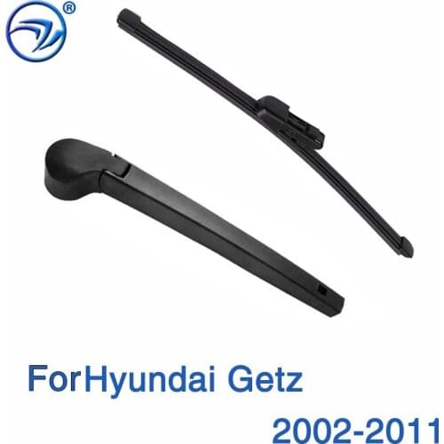 Wiper 14" UPGRADE Rear Wiper Blade & Arm Set Kit For Hyundai Getz 2002 - 2011 Windshield Windscreen Rear Window