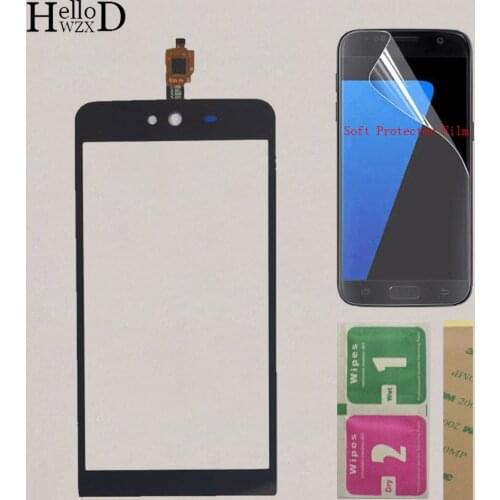 5.0'' Mobile TouchScreen Touch Screen For Wiko Rainbow Jam 3G Touch Screen Front Glass Panel Digitizer Sensor + Protector Film