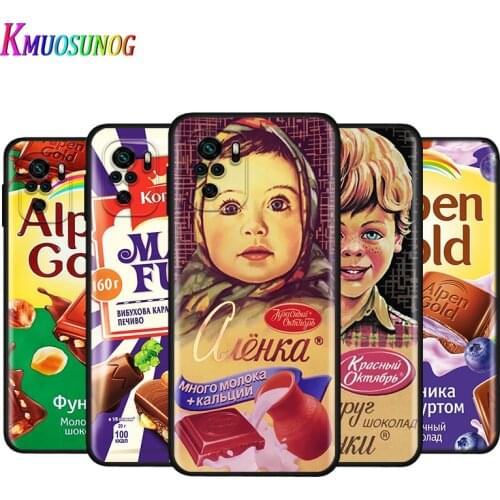 Silicone Cover Alenka bar chocolate For Xiaomi Redmi Note 10 10S 9T 9S 9 8T 8 7 7S 6 5A 5 4 4X 5G Pro Max Phone Case
