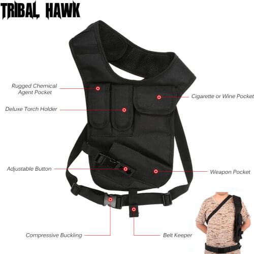Tactical Gun Bag Holster Agent Police military Glock Hand Gun Shoulder Chest Bag Security Concealed Pistol Hunting Accessories