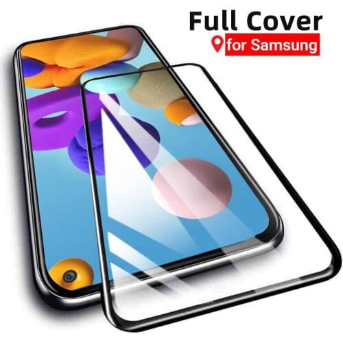 Protective Glass For Samsung Galaxy Note 20 Ultra 10 Plus S21 S20 Ultra Plus 9 8 S9 S8 FE Screen Protector 9D Glass Full Cover