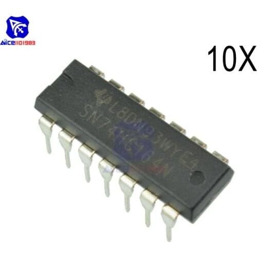 10PCS/Lot IC Chips SN74HC164N 74HC164 74HC164N DIP-14 Counter Shift Registers 8-Bit Original Integrated Circuits