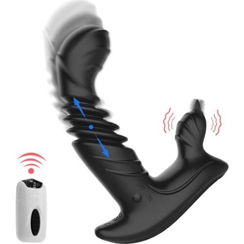 Automatic Telescopic Vibrators For Women Clitoris Stimulator Vaginal Massager Anal Plug Sex Toys Adults Machine Erotic Wireless