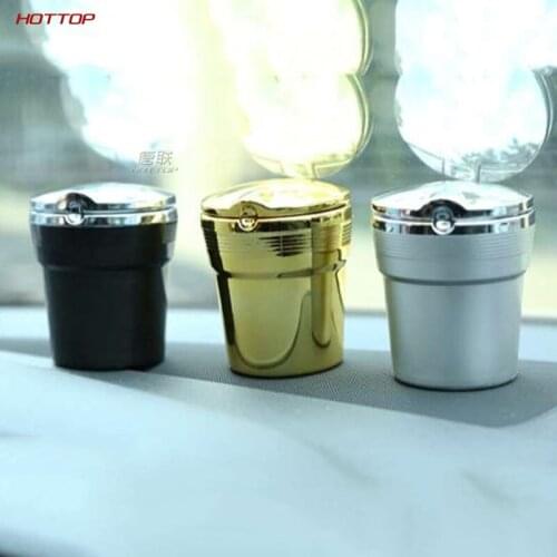 Car Led Ashtray Holder Cup Cigarette Ash Box For Toyota Camry Highlander Prado Crown Land Cruiser Prius