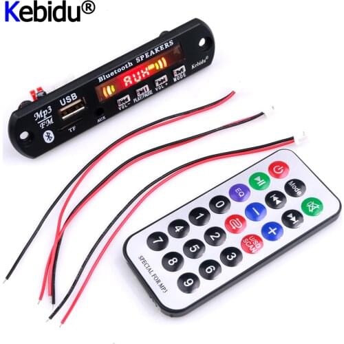 Bluetooth 5.0 6W Speaker MP3 Player Decoder Board Recording FM Radio TF USB 5V 3.5 Mm AUX Module Receiver Car Kit Audio