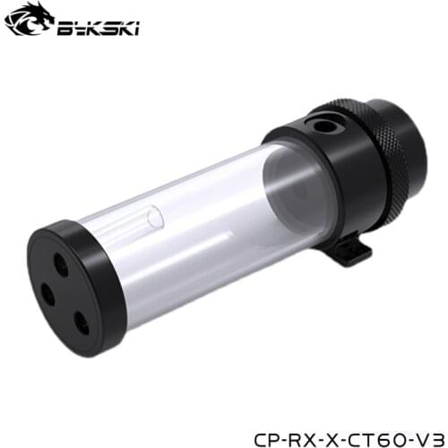 Bykski Computer Use Water Cooling DDC Pump Reservoir Combo Cylindrical Water Tank ,CP-RX-X-CT60-V3
