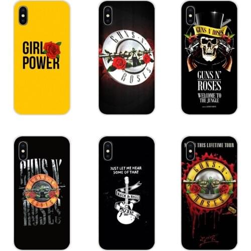 For Xiaomi Redmi 4A S2 Note 3 3S 4 4X 5 Plus 6 7 6A Pro Pocophone F1 Accessories Phone Shell Covers guns n roses Music Bank