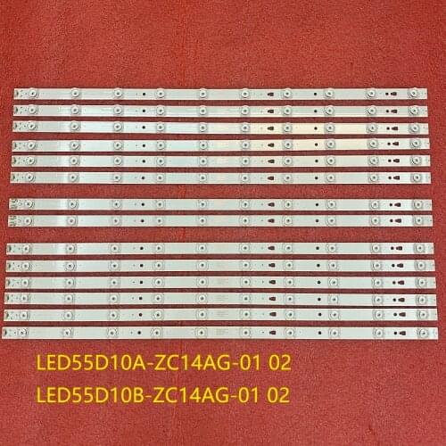 14pcs/set LED Backlight for LS55H510X H55V6000 LED55K36U LED55K35U LC546PU1I01 LS55AL88U71 LED55D10B LED55D10A-ZC14AG-01 ZC14 02