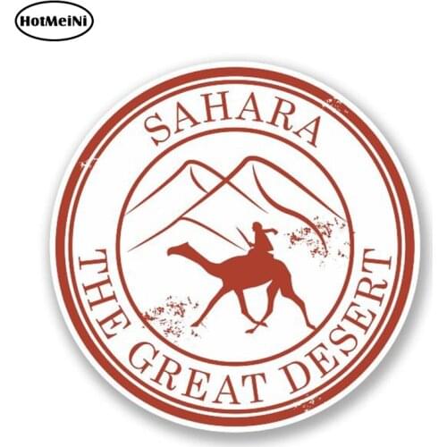 HotMeiNi 13cm x 13cm Sahara Desert Vinyl Car Sticker Decal Laptop Travel Luggage Tag Gift Motorcycle Bike Laptop Decal Graphic