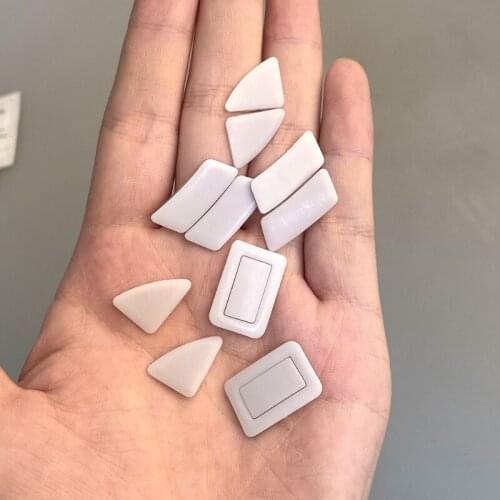 2 Sets / Pack Tiger Gaming Mouse Feet Mouse Skate For RAZER VIPER Ultimate Mouse Wireless White Mouse Glides Curve Edge