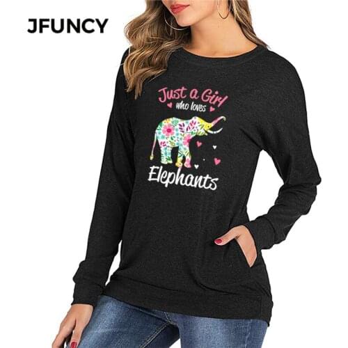 JFUNCY Oversize Loose Long Sleeve T Shirt Women 2020 Autumn Winter Woman Tees Tops Plus Size Casual Lady Pullover Female T-shirt