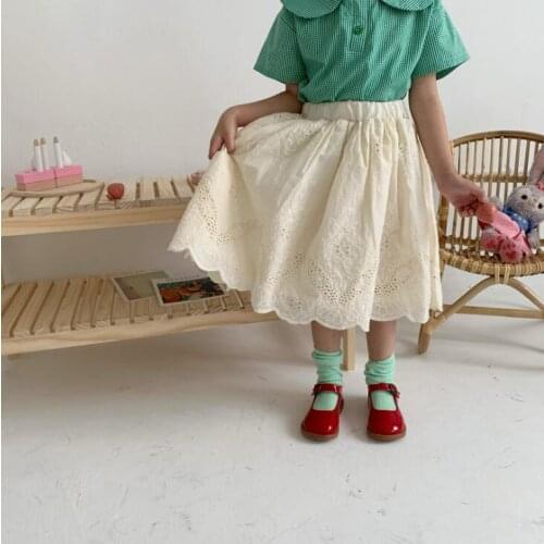 2020 New Style Girls Lace Skirt Summer Cotton Fashion Girls Skirts 1-7t QA65
