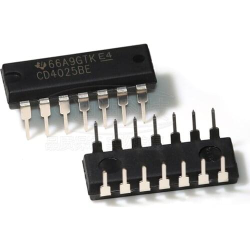 Logical gate CD4025BE PDIP-14 original three input or non chip