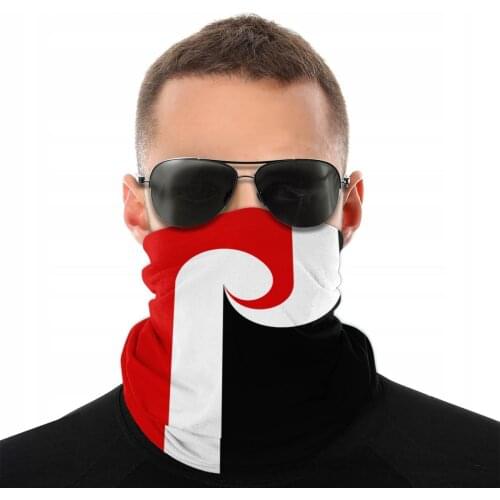 Maori Ethnic Flag Scarf Neck Face Mask Unisex Fashion Tube Mask Balaclava Bandana Multi-functional Headband Outdoor Hiking