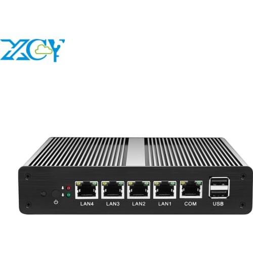 XCY Mini PC Firewall Appliance Fanless Intel Celeron J1900 Quad-Cores 4x Gigabit Ethernet i211AT NIC Pfsense Router