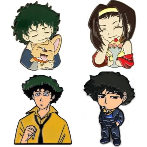 Fashion Bebop Enamel Lapel Spike Brooches Badges Backpack Cute Pins Gifts For Friends Wholesale Jewelry NA2398