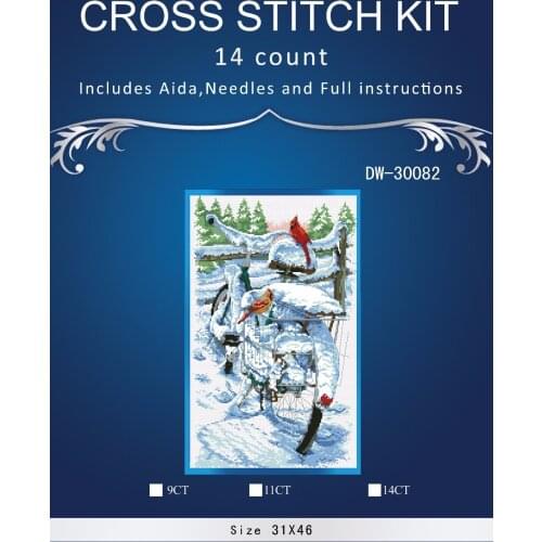 Top Quality Lovely Hot Sell Counted Cross Stitch Kit embroidery kitsOrnaments Similar DMC dw-3002 similar christmas sock