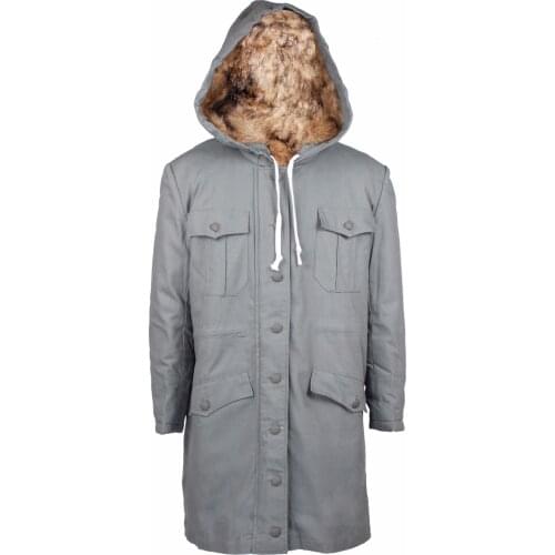 WW2 GERMAN M43 MOUSE GREY RABBIT FUR WINTER PARKA GREAT COAT