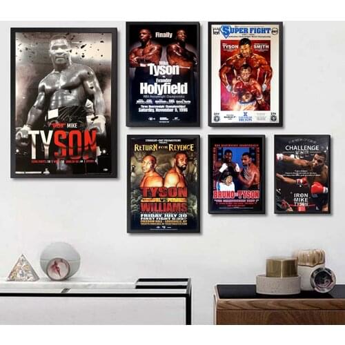 Mike Tyson Poster Painting Modern Bedroom Modern Decorative Pictures Inspired Minimalism for Home Decor Posters and Prints