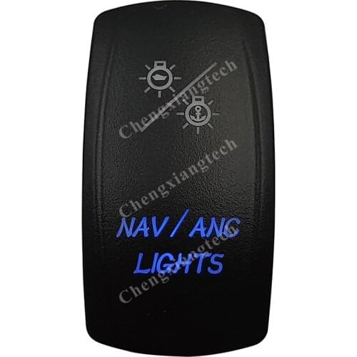 Nav/Anc Lights Car Boat Blue Led Lasor 7 Pins 3 Way Rocker Toggle Switch On Off On 12v 24v Marine Grade Carling Arb Narva 4x4