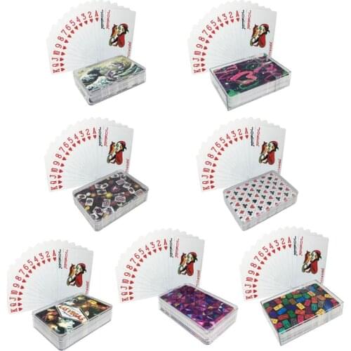 PVC Waterproof Plastic Playing Card Family Party Board Game Blackjack Poker Card Bar KTV Magic Poker