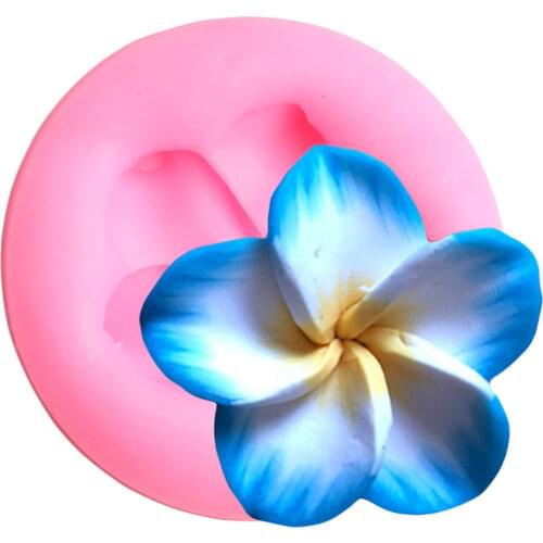 Frangipani Silicone Mold Cake Border DIY Party Fondant Cake Decorating Tools Chocolate Gumpaste Moulds Polymer Clay Candy Molds